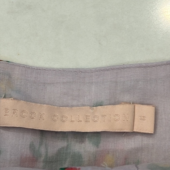 BROCK COLLECTION Floral-print Cotton Cap-sleeve Maxi Dress Size 6 - Picture 5 of 11